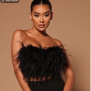 Asalia Feathered Top